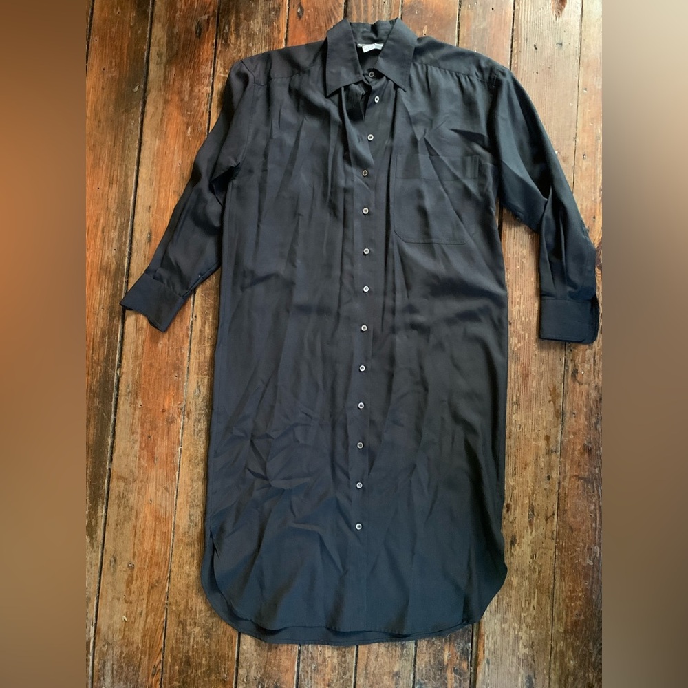 Vintage silk shirt dress